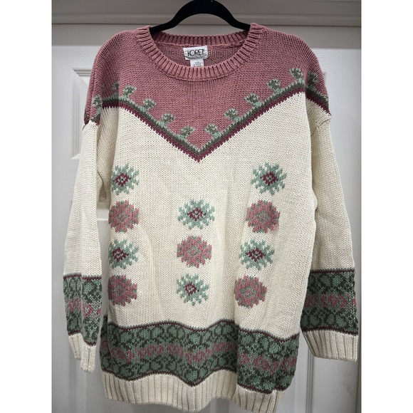 Koret Sweater Womens Vintage Plus Size 3X Pastel Cotton Ramie Pullover‎ - Picture 1 of 2